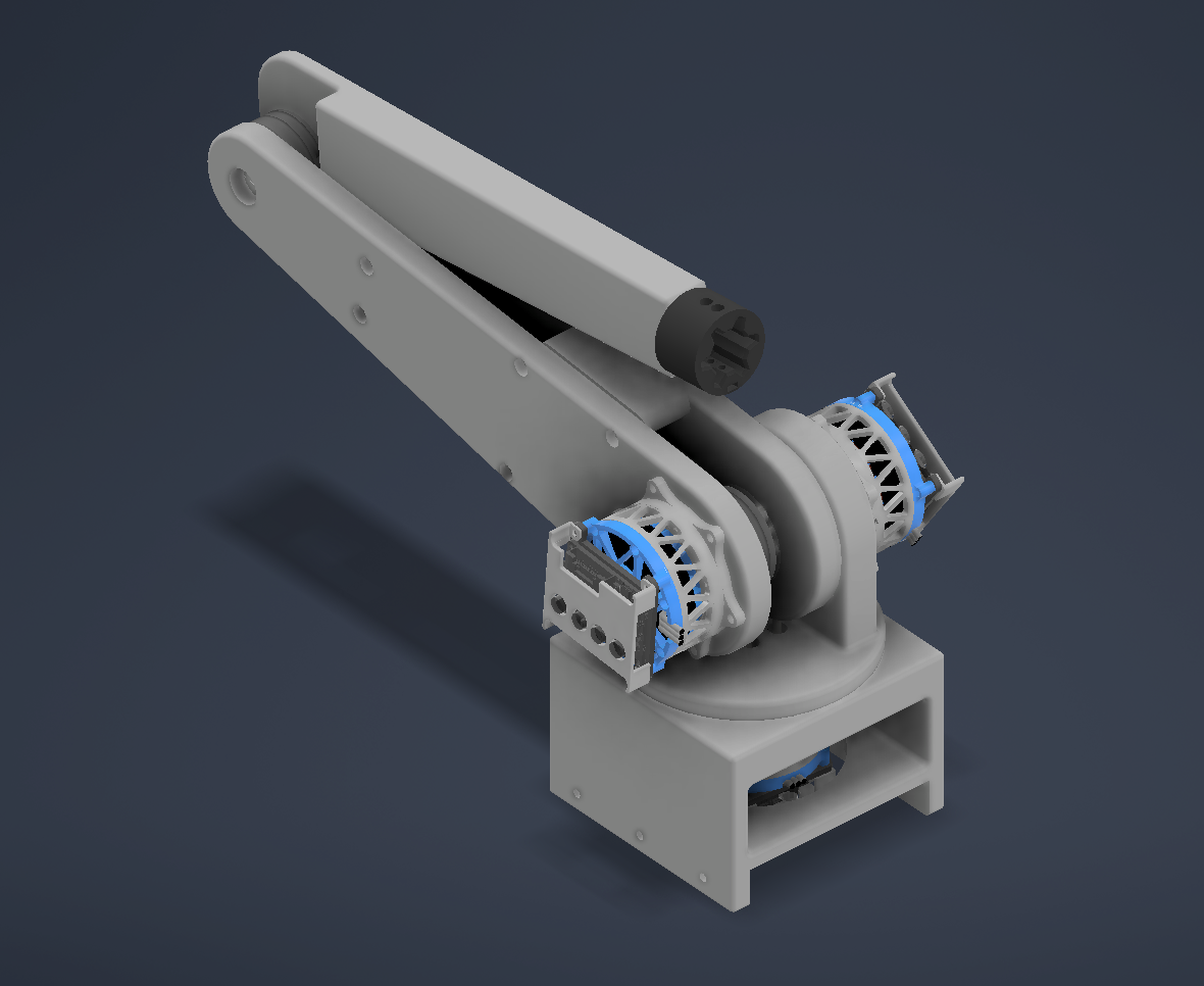 Full-size OpenArm, isometric CAD view