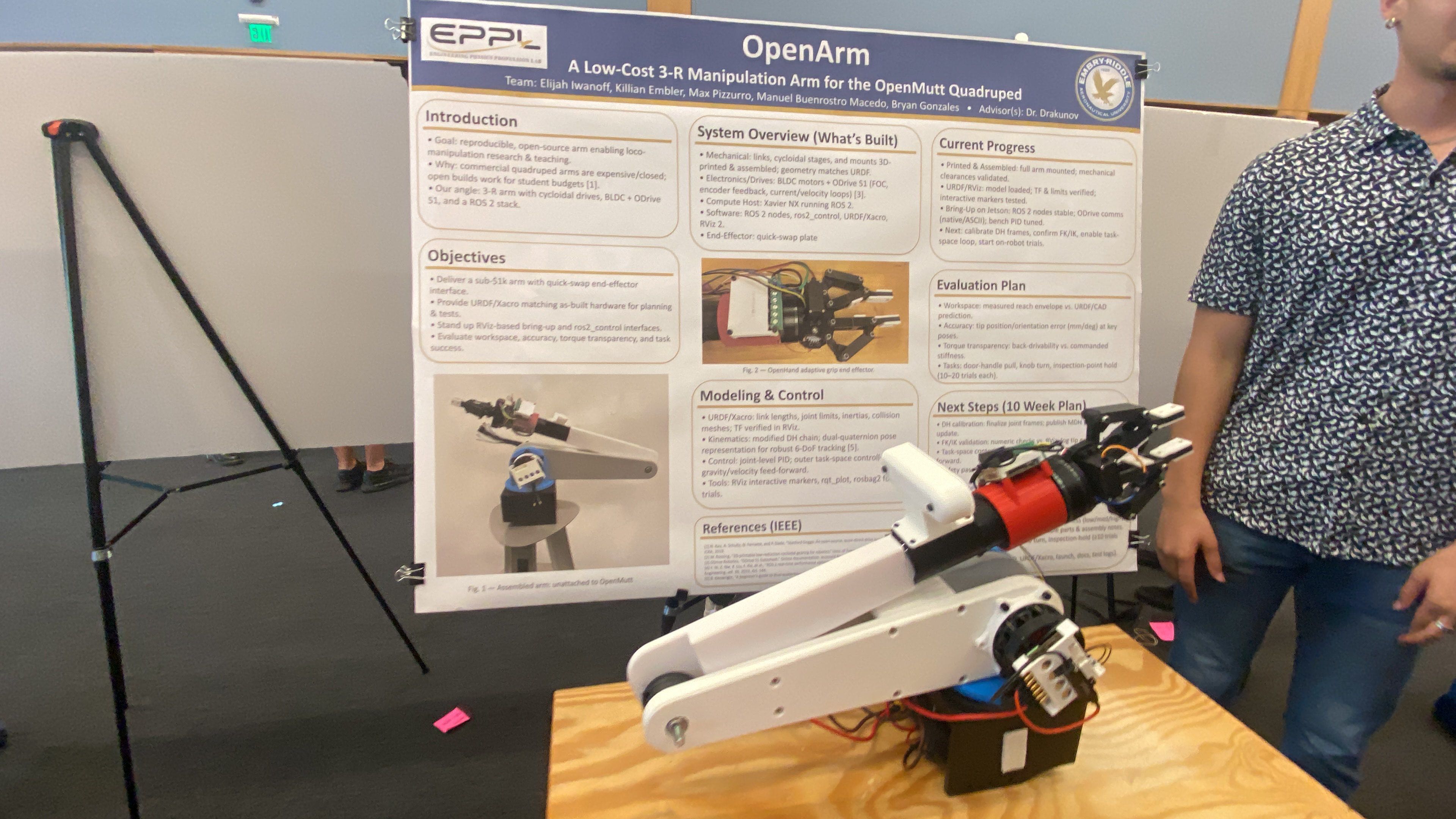 OpenArm at the 2025 Student Research Symposium
